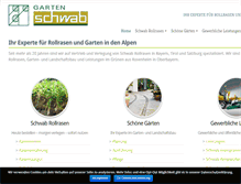 Tablet Screenshot of garten-schwab.com